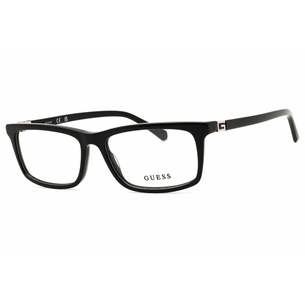NWT Guess GU50190 Black Rectangle 56mm Eyeglasses